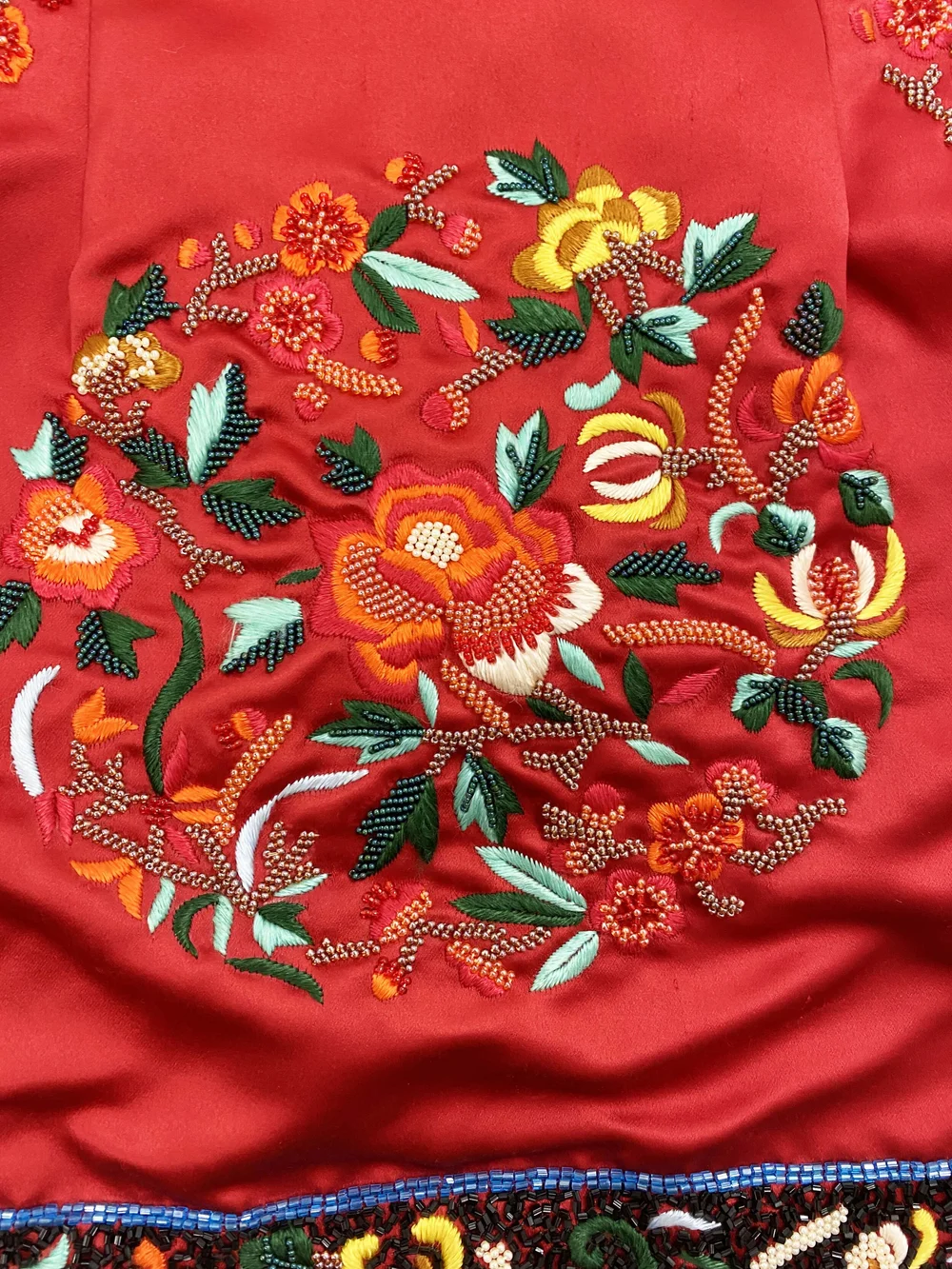 Todd Oldham S/S 1995 beaded red mini dress — JAMES VELORIA